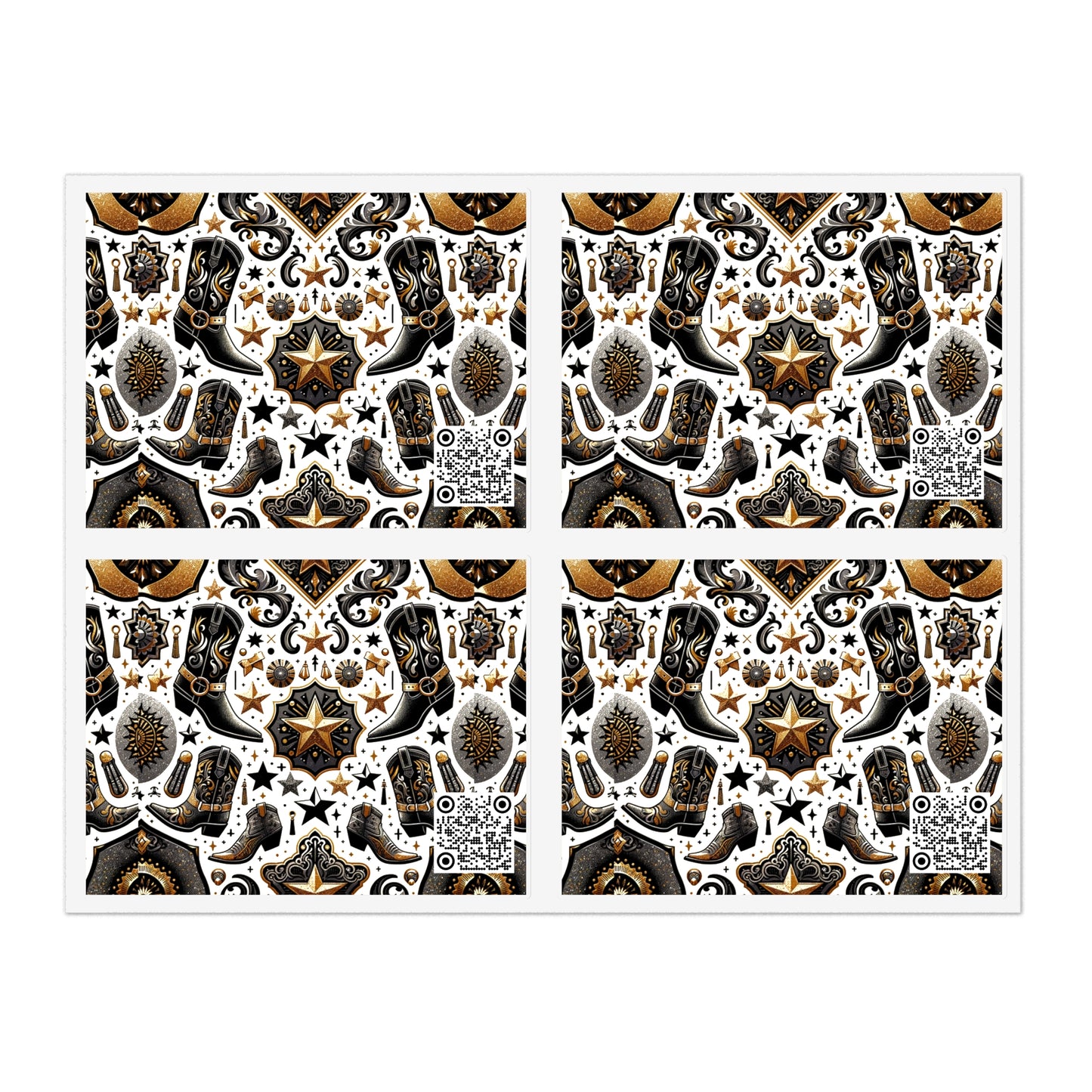 Cowboy Chic Revival Bold Western Glam Sticker Sheets - 8404 Design-60