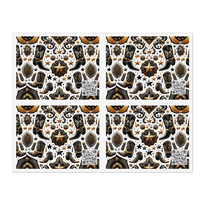 Cowboy Chic Revival Bold Western Glam Sticker Sheets - 8404 Design-60
