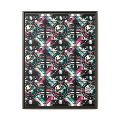Digital Artistry Digital-native Streetwear Matte Canvas, Framed (multi-color) - 8404 Design-62 A