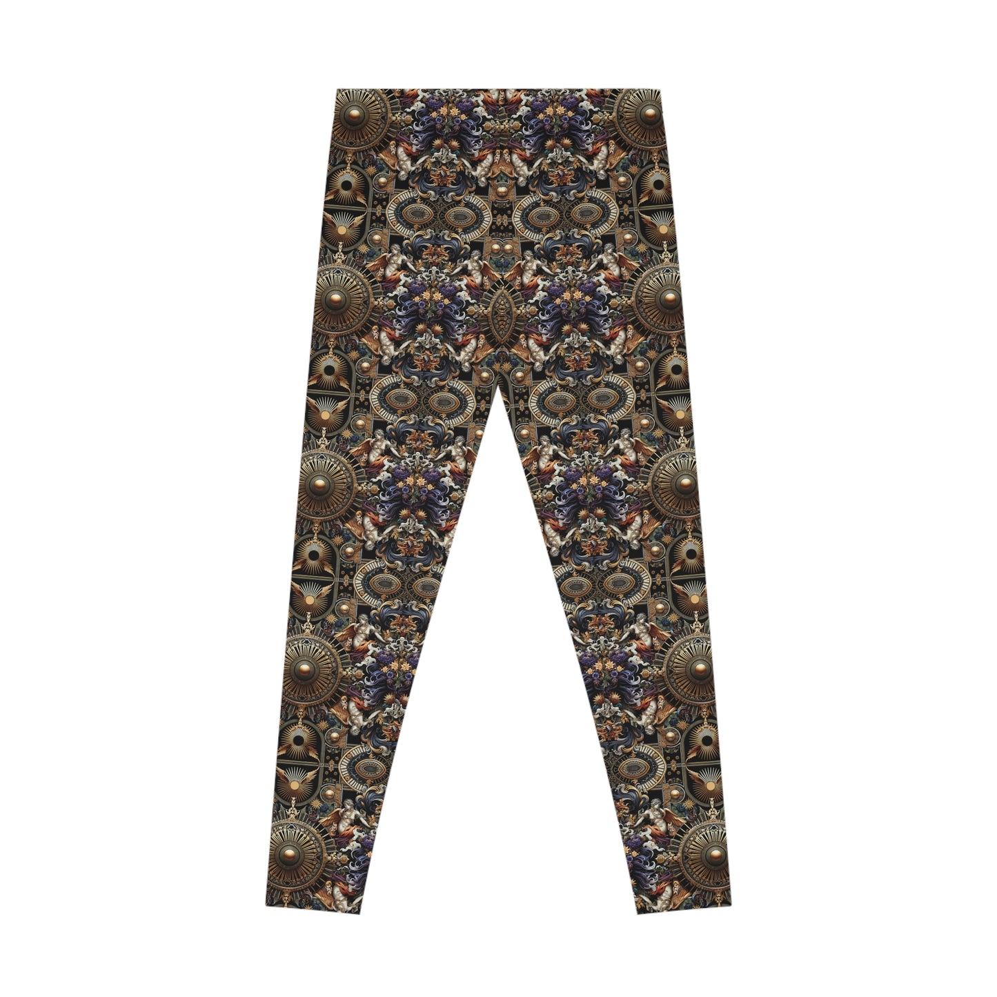 Digital Renaissance Luxurious Streetwear Inspired By Classical Art With a Modern Twist Stretch Leggings - 8404 Design-55