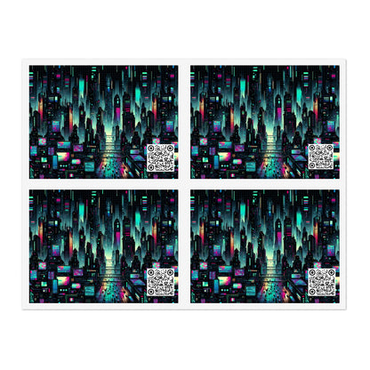 Tech Noir Graphics Cyberpunk Tech Aesthetic Sticker Sheets - 8404 Design-57