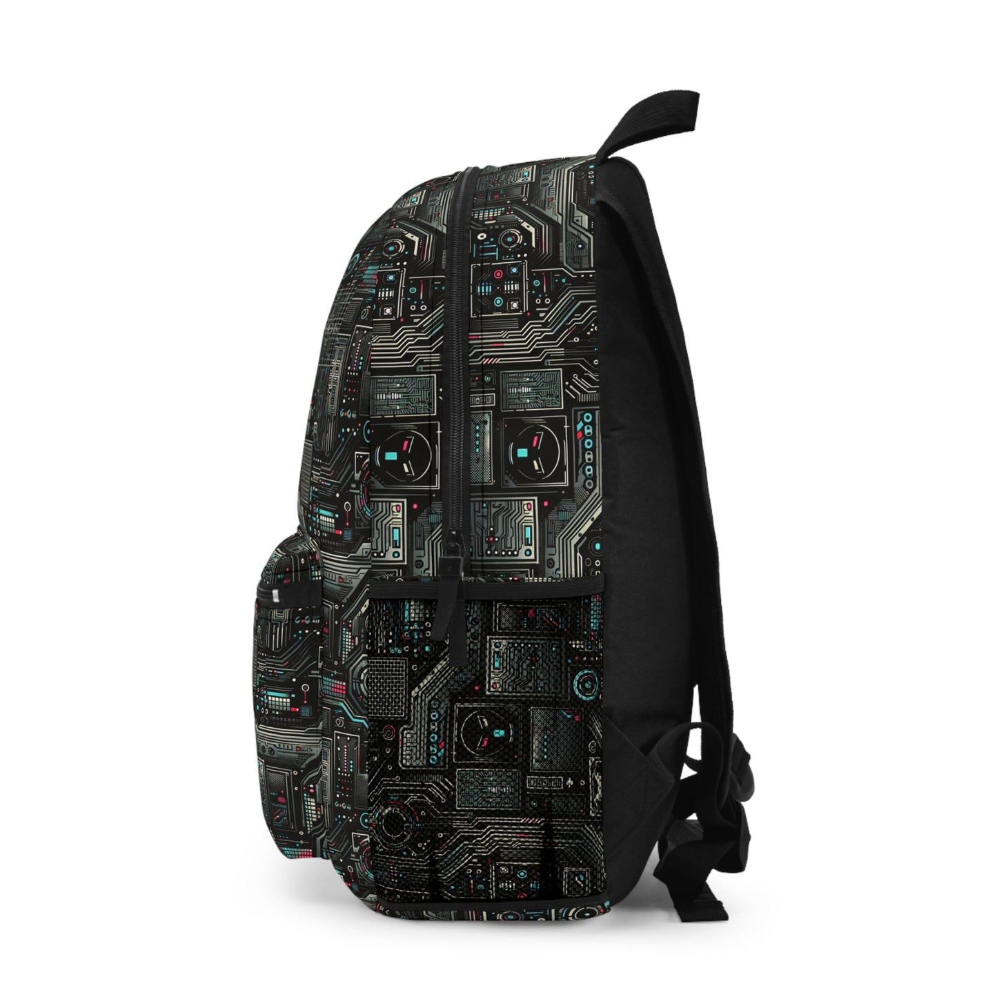 Tech Noir Aesthetics Sleek Tech Streetwear Backpack - 8404 Design-52