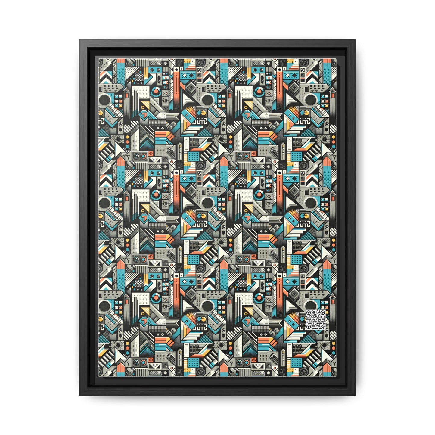 Digital Street Art Urban Street Style Matte Canvas, Framed (multi-color) - 8404 Design-81 A