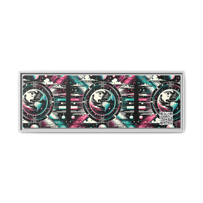 Digital Artistry Digital-native Streetwear Matte Canvas, Framed (multi-color) - 8404 Design-62 B