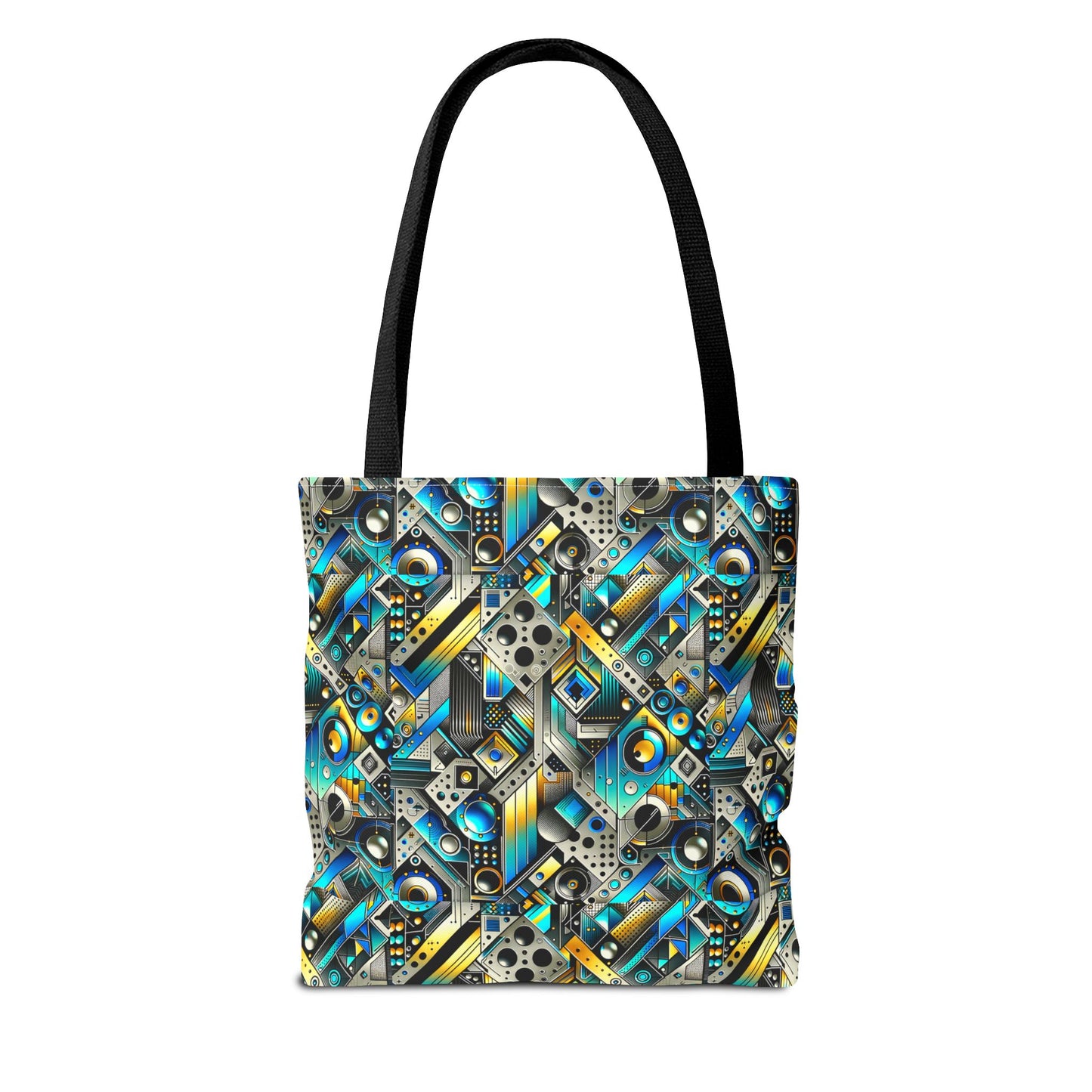 Tech Art Fusion Tech-Forward Streetwear Tote Bag - 8404 Design-50