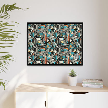 Digital Street Art Urban Street Style Matte Canvas, Framed (multi-color) - 8404 Design-81 A