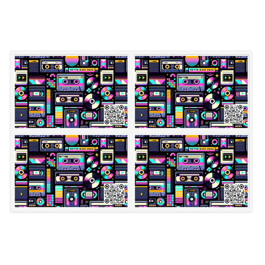Digital Nostalgia Tech-Inspired Retro Fusion Sticker Sheets - 8404 Design-48