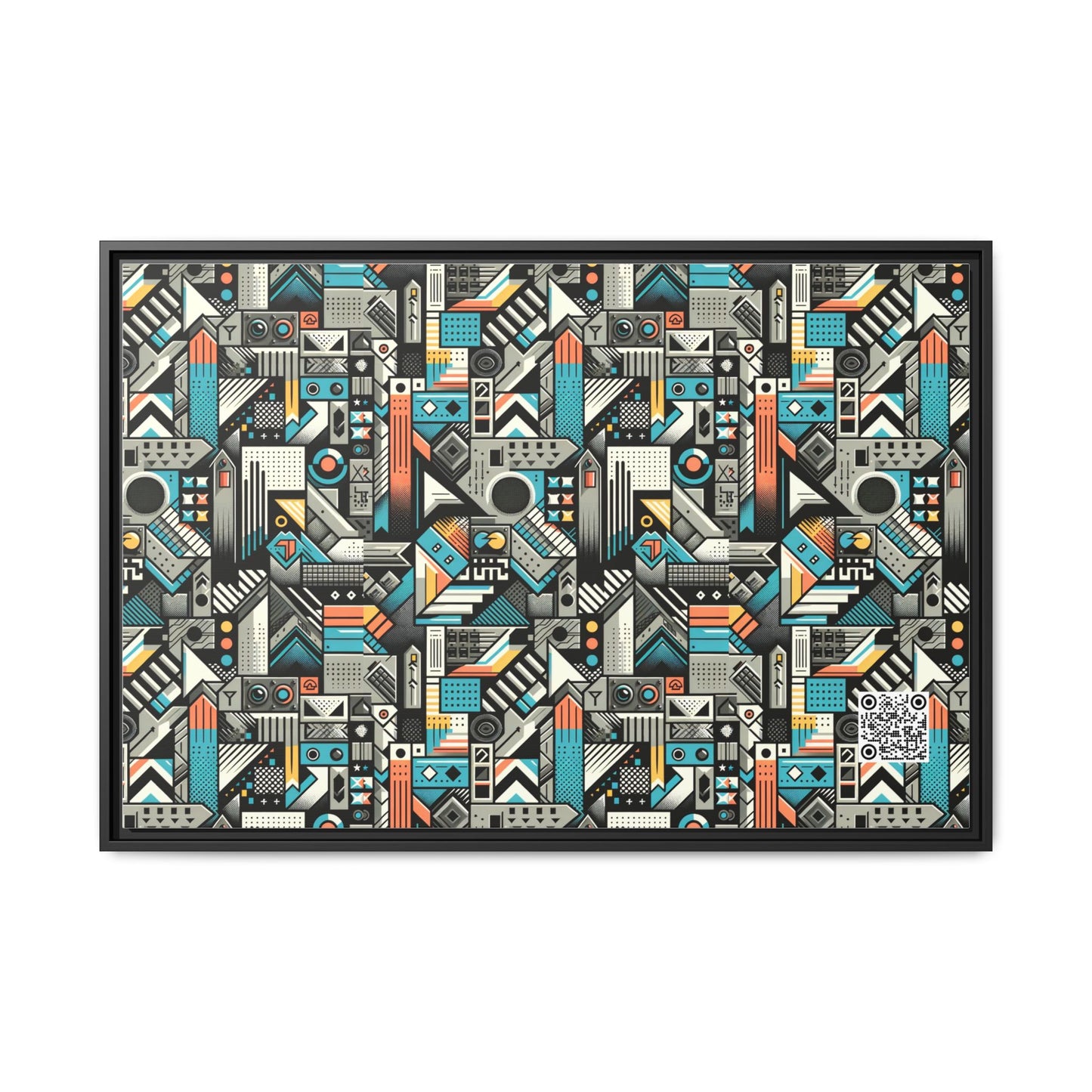Digital Street Art Urban Street Style Matte Canvas, Framed (multi-color) - 8404 Design-81 A