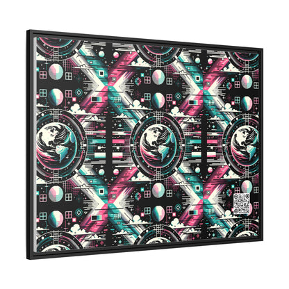Digital Artistry Digital-native Streetwear Matte Canvas, Framed (multi-color) - 8404 Design-62 A