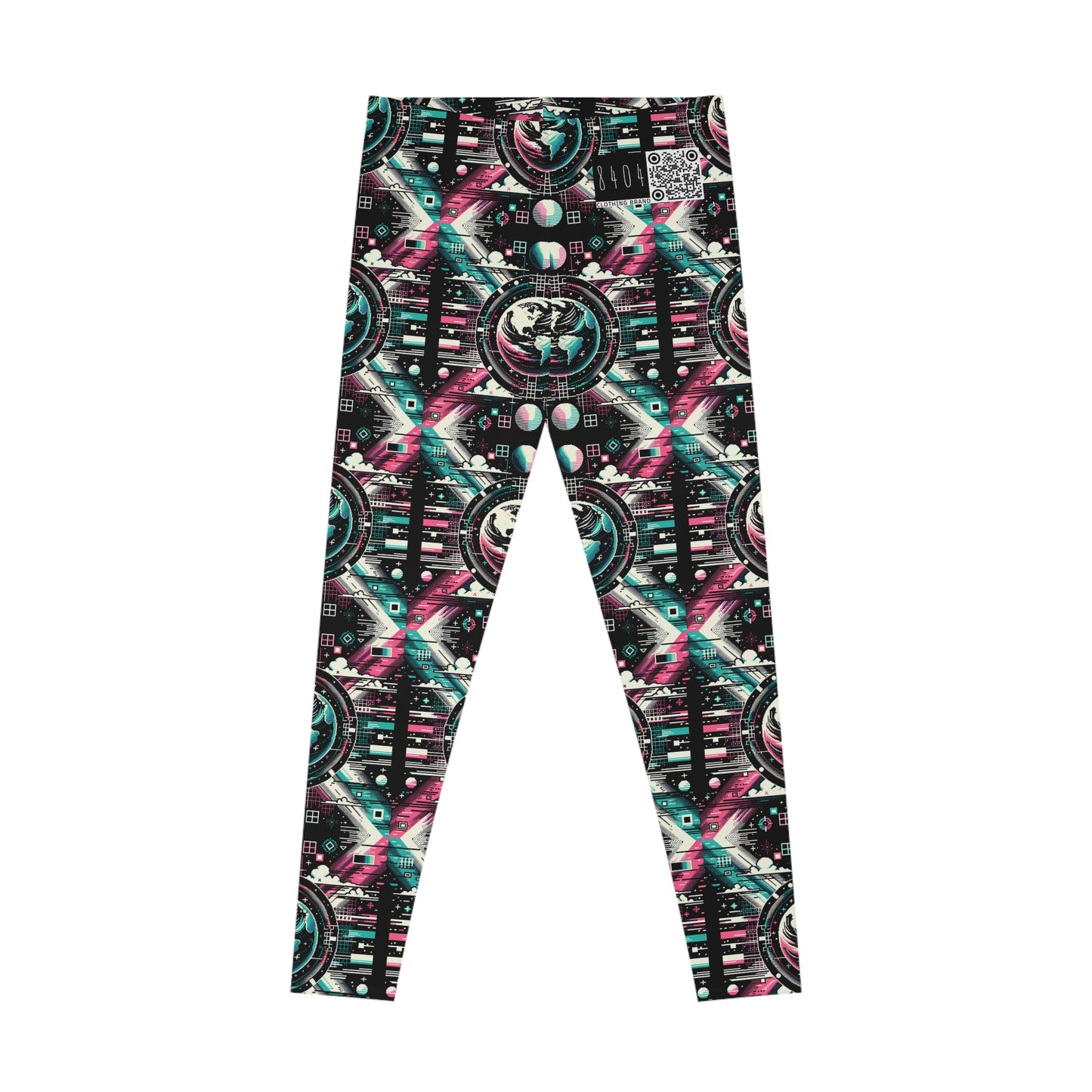 Digital Artistry Digital-native Streetwear Stretch Leggings - 8404 Design-62