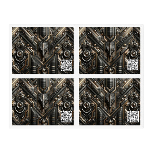Tech Noir Fusion Sleek Tech Luxe Sticker Sheets - 8404 Design-49