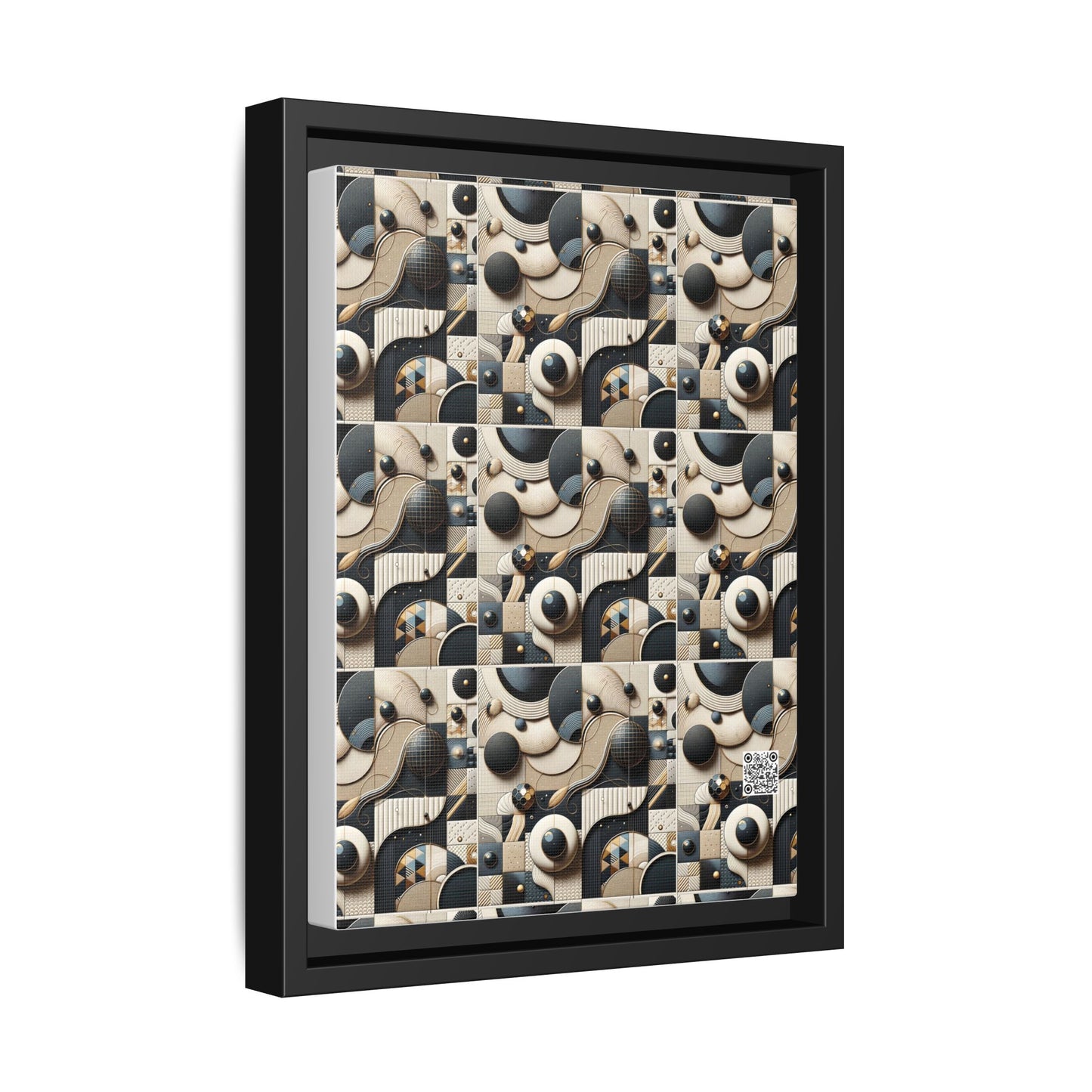 Tech-forward Luxe Streetwear Tech Luxe Fusion Matte Canvas, Framed (multi-color) - 8404 Design-71 A