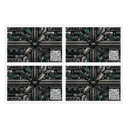 Tech Noir Futuristic Tech Aesthetic with a Dark Twist Sticker Sheet - 8404 Design-59