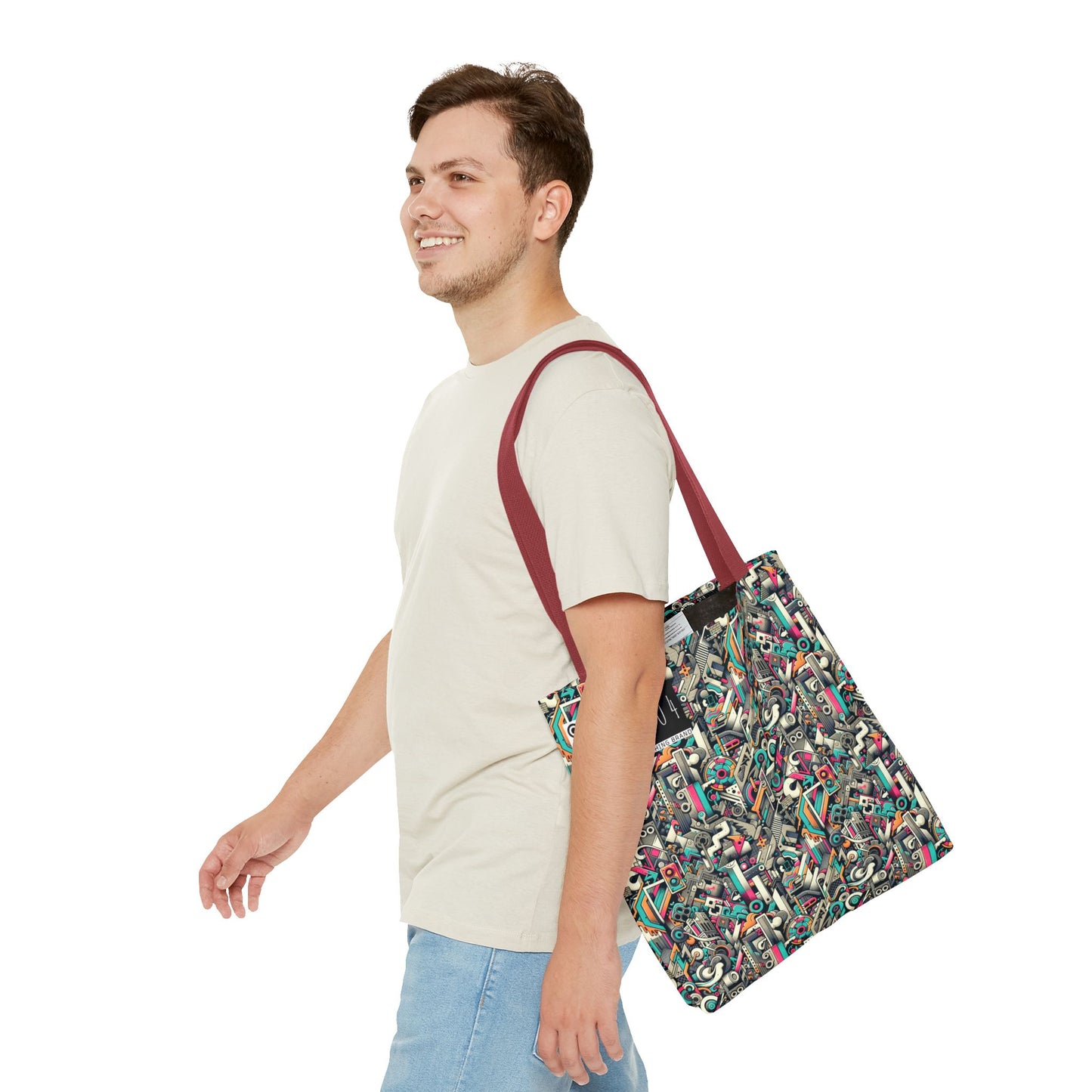 Digital Street Art Urban Street Style Tote Bag - 8404 Design-74