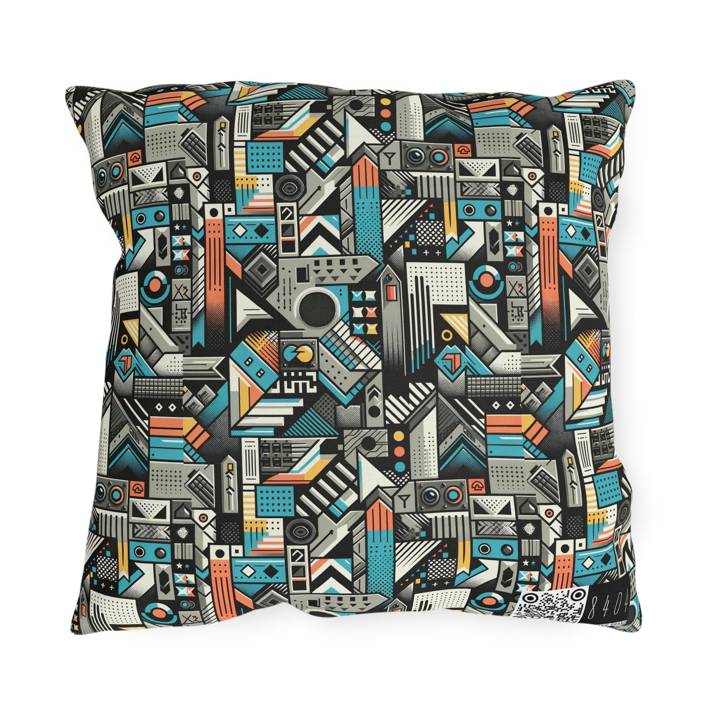 Digital Street Art Urban Street Style Outdoor Pillow - 8404 Design-81