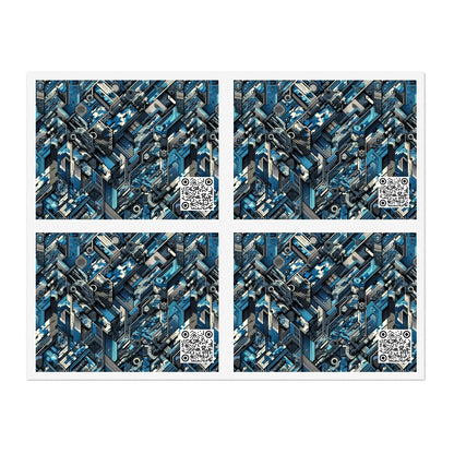 Tech Urban Camo Tech-Forward Streetwear With a Futuristic Military Edge Sticker Sheets - 8404 Design-65