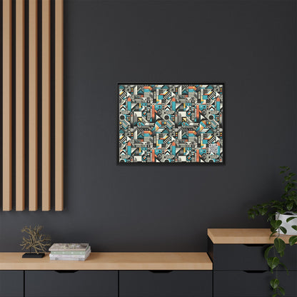 Digital Street Art Urban Street Style Matte Canvas, Framed (multi-color) - 8404 Design-81 A