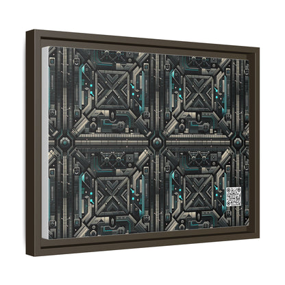 Tech Noir Futuristic Tech Aesthetic with a Dark Twist Matte Canvas, Framed (multi-color) - 8404 Design-59 A