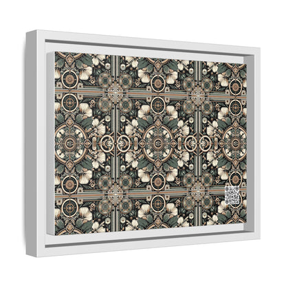 Cyber Garden Party Tech Garden Extravaganza Matte Canvas, Framed (multi-Color) - 8404 Design-66 A