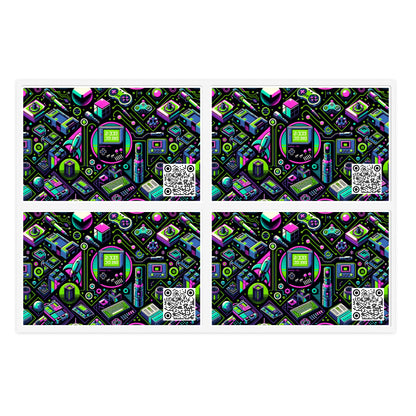 Retro Tech Graphics Tech-Inspired Nostalgia Sticker Sheets - 8404 Design-48