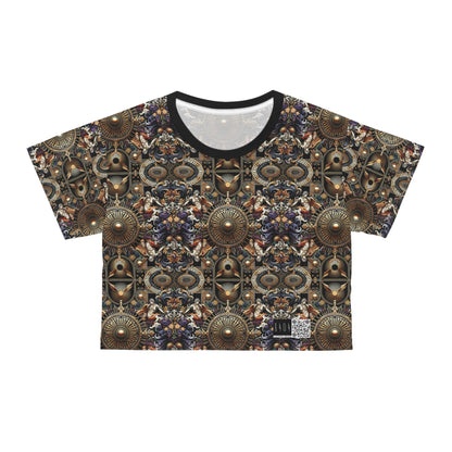 Digital Renaissance Luxurious Streetwear Inspired By Classical Art With a Modern Twist Crop Tee - 8404 Design-55