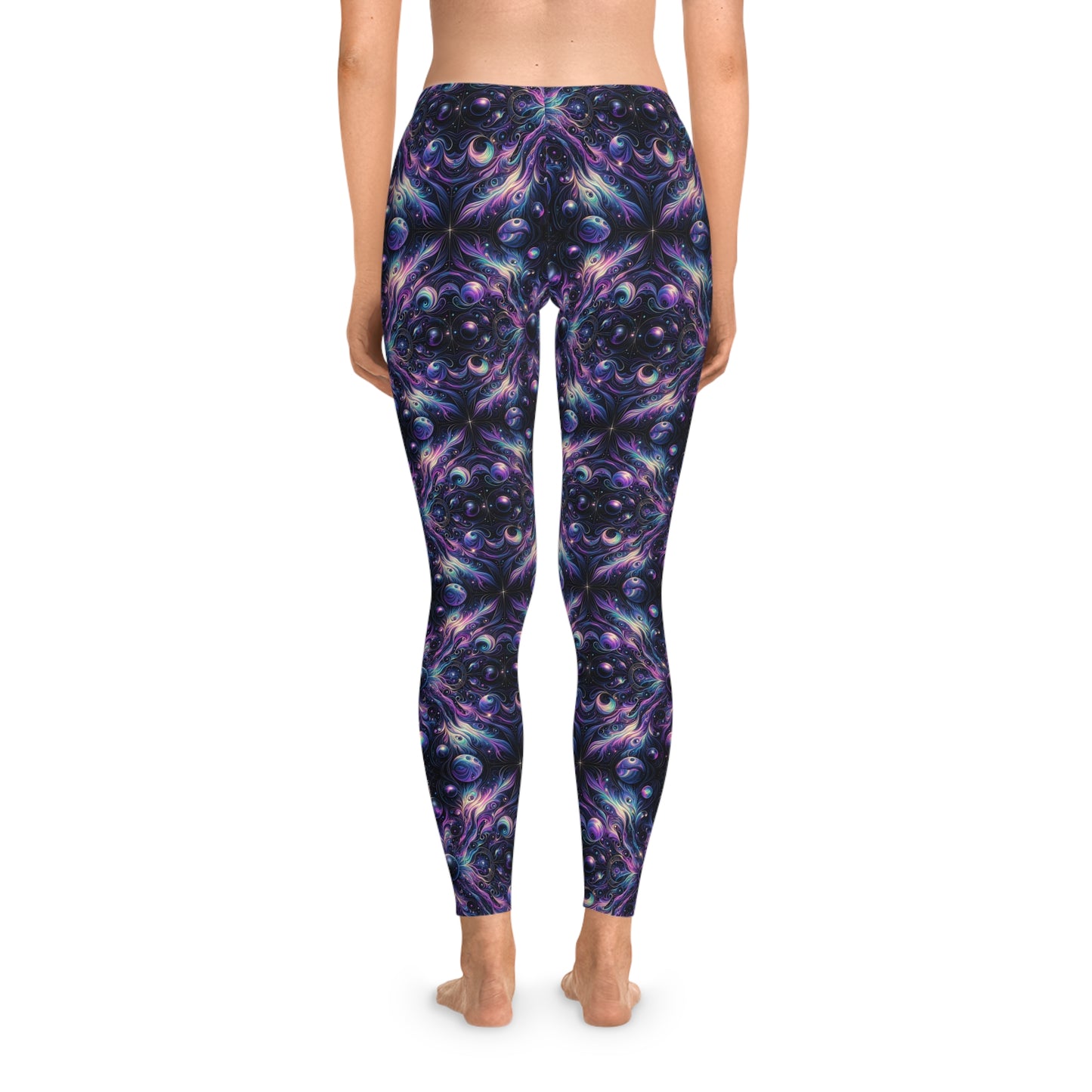 Galactic Hues Tech-Forward Cosmic Fusion Stretch Leggings - 8404 Design-41