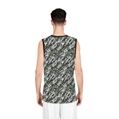 Tech Camo Fusion Tech-Forward Streetwear With a Futuristic Edge Basketball Jersey - 8404 Design-46