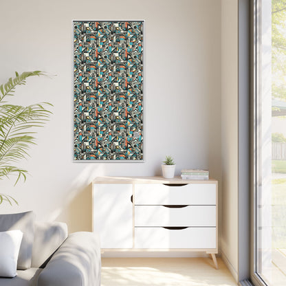 Digital Street Art Urban Street Style Matte Canvas, Framed (multi-color) - 8404 Design-81 B