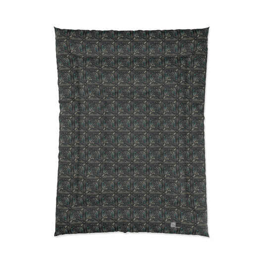 Tech Noir Futuristic Tech Aesthetic with a Dark Twist Comforter - 8404 Design-59