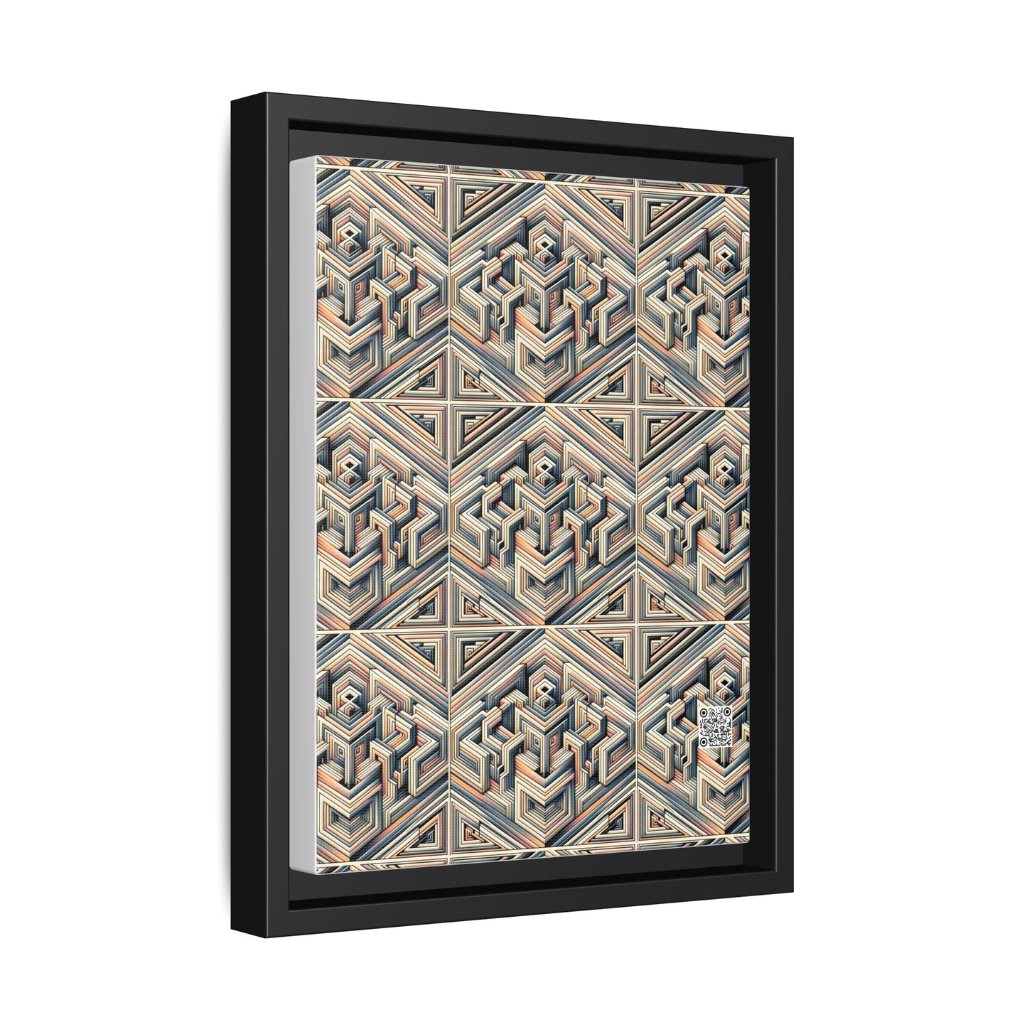 Tech Illusion Graphics Futuristic Artistry Matte Canvas, Framed (multi-color) - 8404 Design-52 A