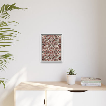 Neo Jomon Sculptural Aesthetics Artisanal Streetwear Matte Canvas, Framed (multi-Color) - 8404 Design-55 A