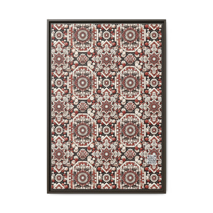 Neo Jomon Sculptural Aesthetics Artisanal Streetwear Matte Canvas, Framed (multi-Color) - 8404 Design-55 A