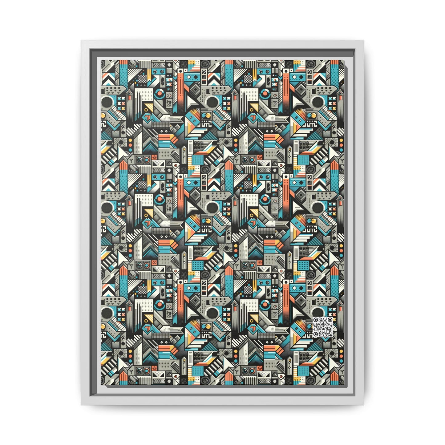 Digital Street Art Urban Street Style Matte Canvas, Framed (multi-color) - 8404 Design-81 A