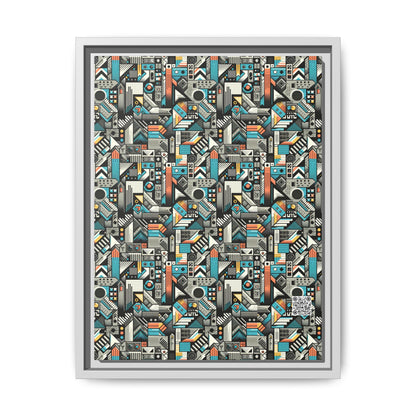 Digital Street Art Urban Street Style Matte Canvas, Framed (multi-color) - 8404 Design-81 A