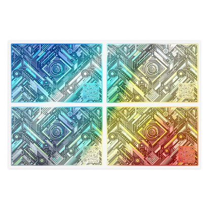 Tech-Infused Graphics Tech-Forward Streetwear Sticker Sheets - 8404 Design-53