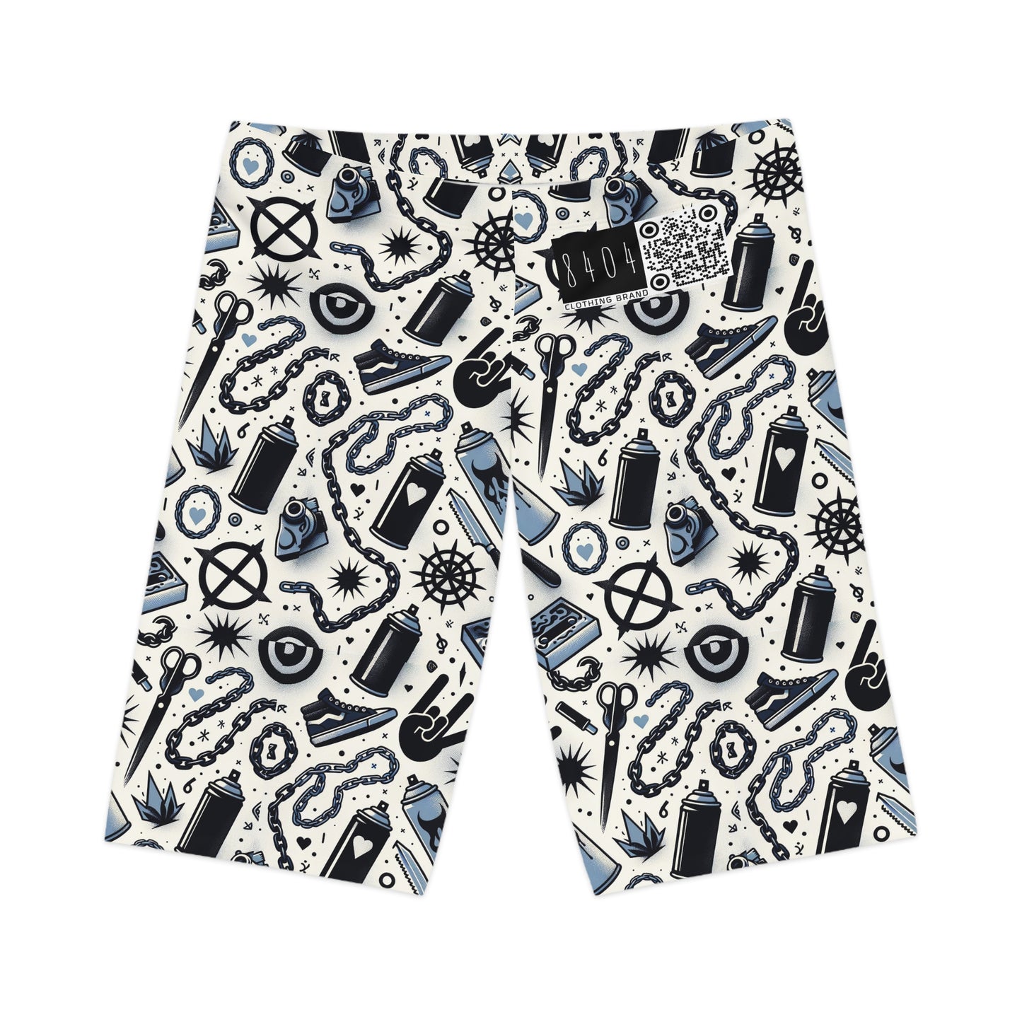 Cultural Rebellion Graphics Edgy and Rebellious With a Hint of Nostalgia Women's Bike Shorts - 8404 Design-57
