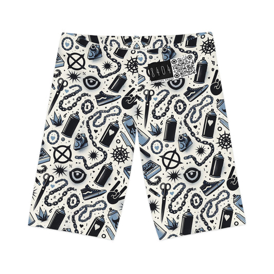 Cultural Rebellion Graphics Edgy and Rebellious With a Hint of Nostalgia Women's Bike Shorts - 8404 Design-57