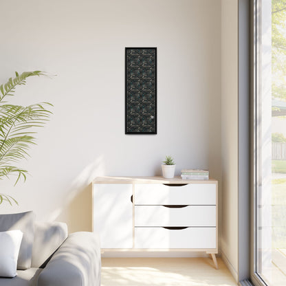 Tech Noir Futuristic Tech Aesthetic with a Dark Twist Matte Canvas, Framed (multi-color) - 8404 Design-59 B