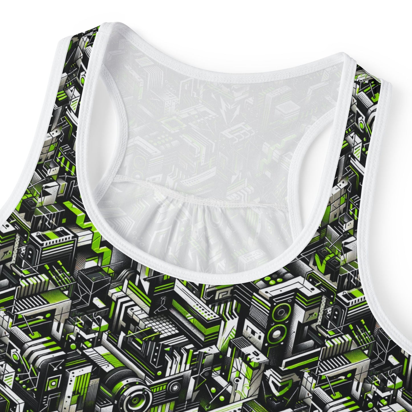 Graffiti Tech Fusion Bold Streetwear Fusion Women's Tank Top - 8404 Design-53