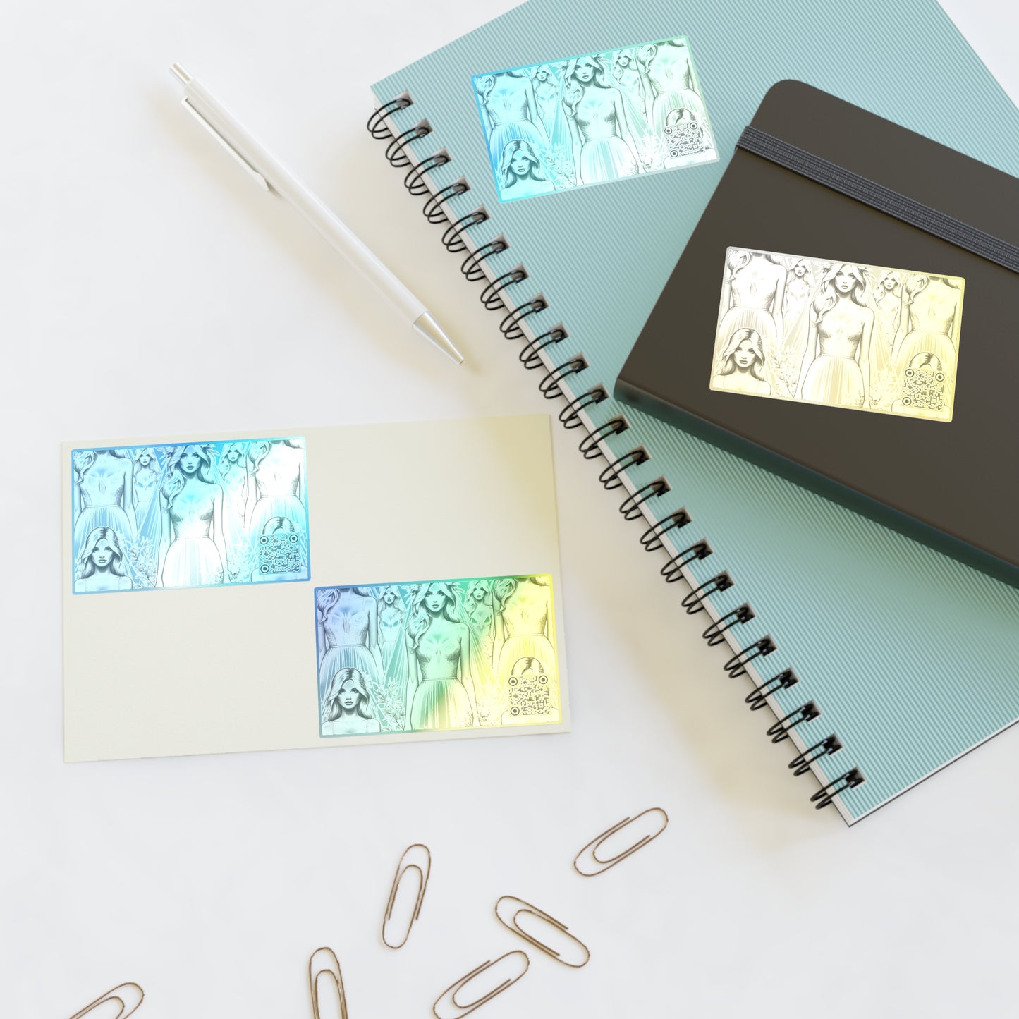 Chic Bridal Minimalism Modern Romantic Sticker Sheet - 8404 Design-58