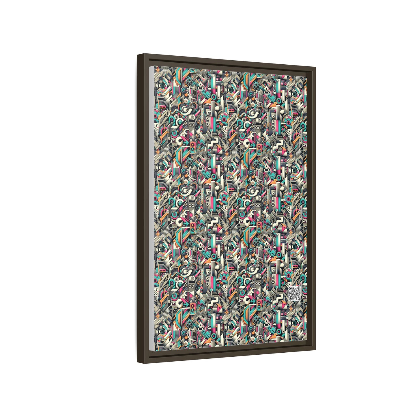 Digital Street Art Urban Street Style Matte Canvas, Framed (multi-color) - 8404 Design-74 B