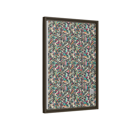Digital Street Art Urban Street Style Matte Canvas, Framed (multi-color) - 8404 Design-74 B