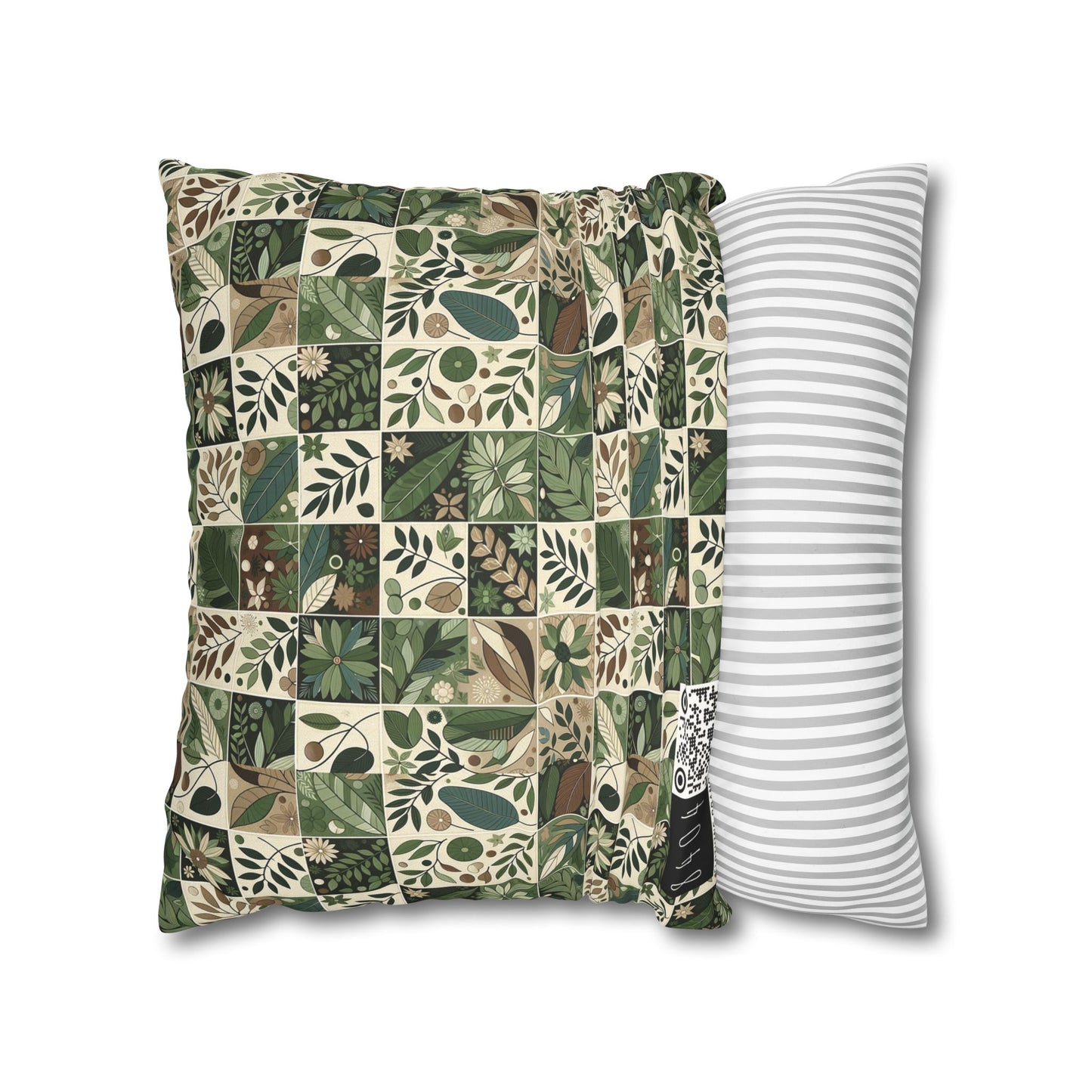 Streetwear Sustainability Environmentally Conscious Streetwear with a Natural Aesthetic Faux Suede Square Pillowcase - 8404 Design-57