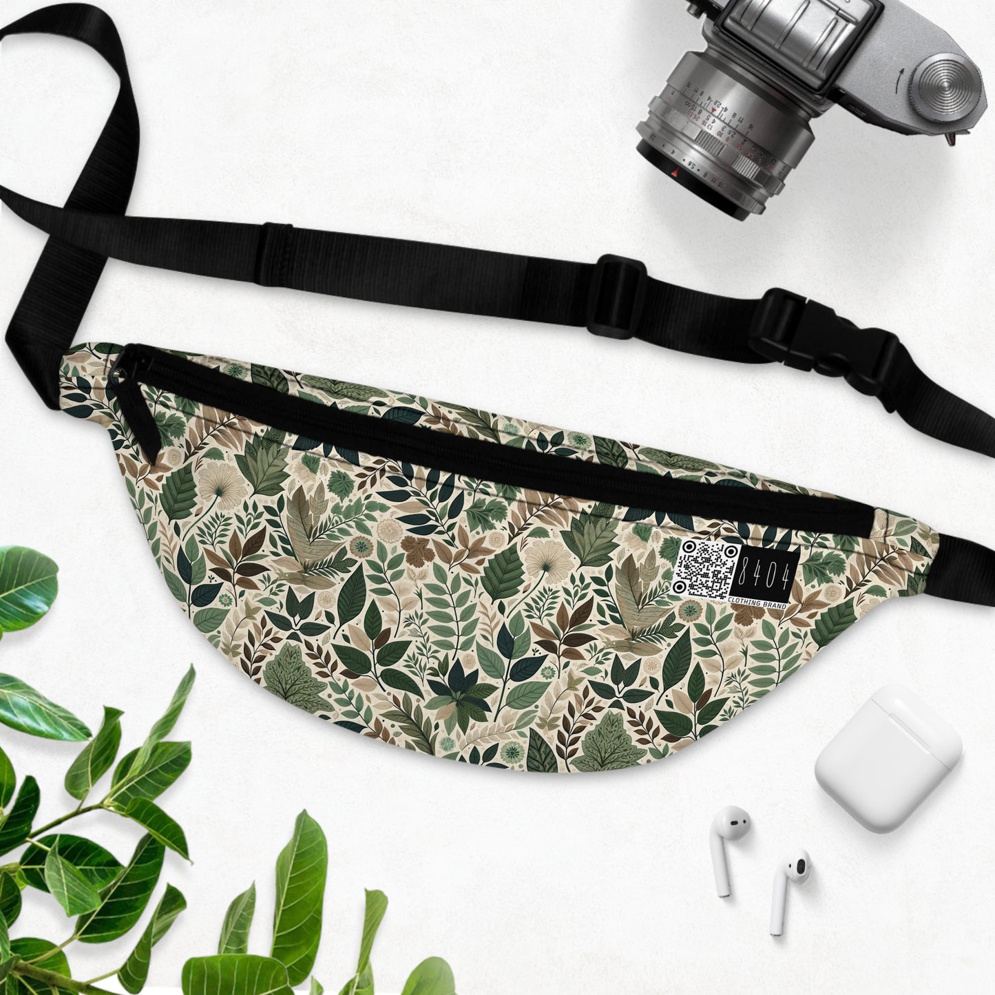 Streetwear Sustainability Environmentally Conscious Streetwear with a Natural Aesthetic Fanny Pack - 8404 Design-57