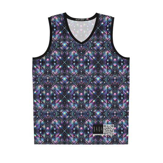 Galactic Hues Tech-Forward Cosmic Fusion Basketball Jersey - 8404 Design-58
