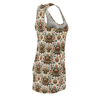 Monogram Madness Luxurious Streetwear Women's Cut & Sew Racerback Dress - 8404 Design-68