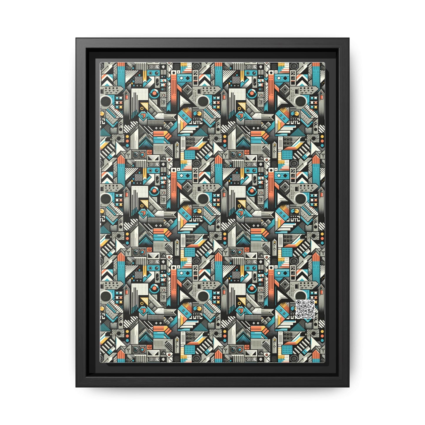 Digital Street Art Urban Street Style Matte Canvas, Framed (multi-color) - 8404 Design-81 A