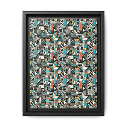 Digital Street Art Urban Street Style Matte Canvas, Framed (multi-color) - 8404 Design-81 A