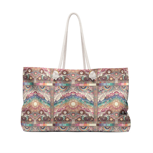 Digital Dreamland Whimsical and Nostalgic Streetwear With a Digital Twist Weekender Bag - 8404 Design-56
