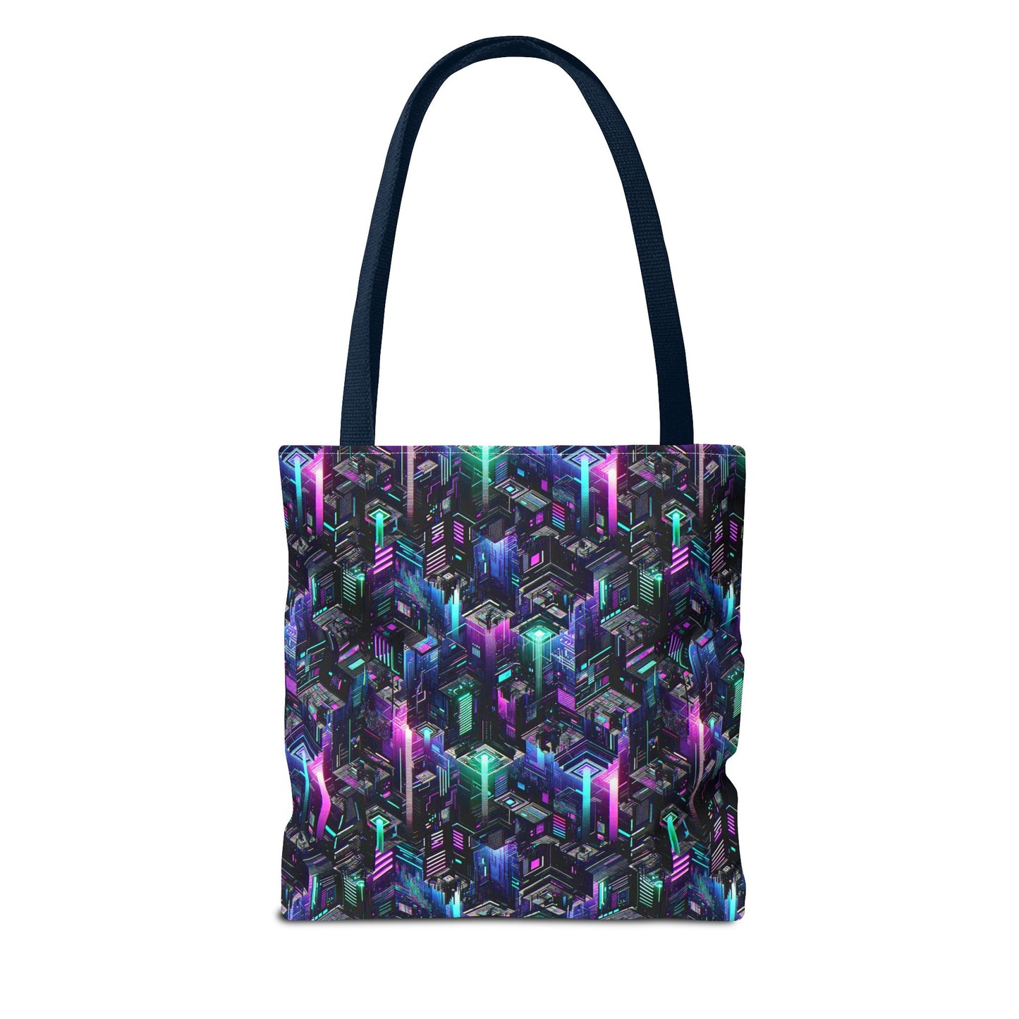 Tech Noir Graphics Futuristic Tech Aesthetics Tote Bag - 8404 Design-55